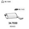 OPEL 852423 End Silencer